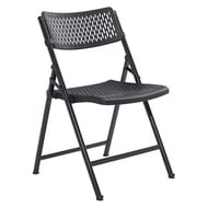 cover NPS AirFlex Premium Polypropylene Folding Chair, Black